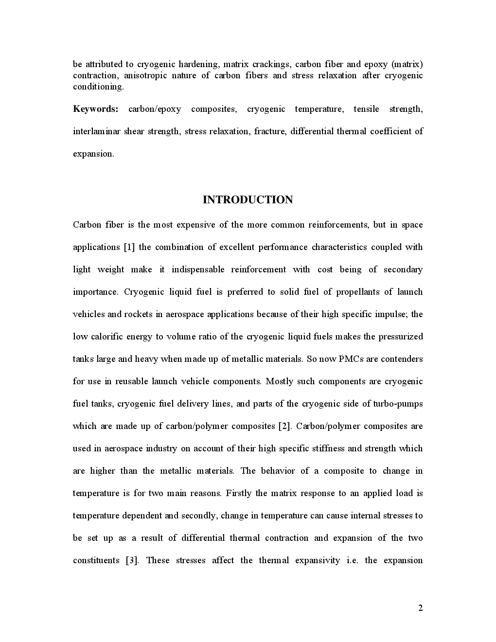 Microstructural And Mechanical Aspects Of CarbonEpoxy Composites At Liquid Nitrogen Temperature - Page 3
