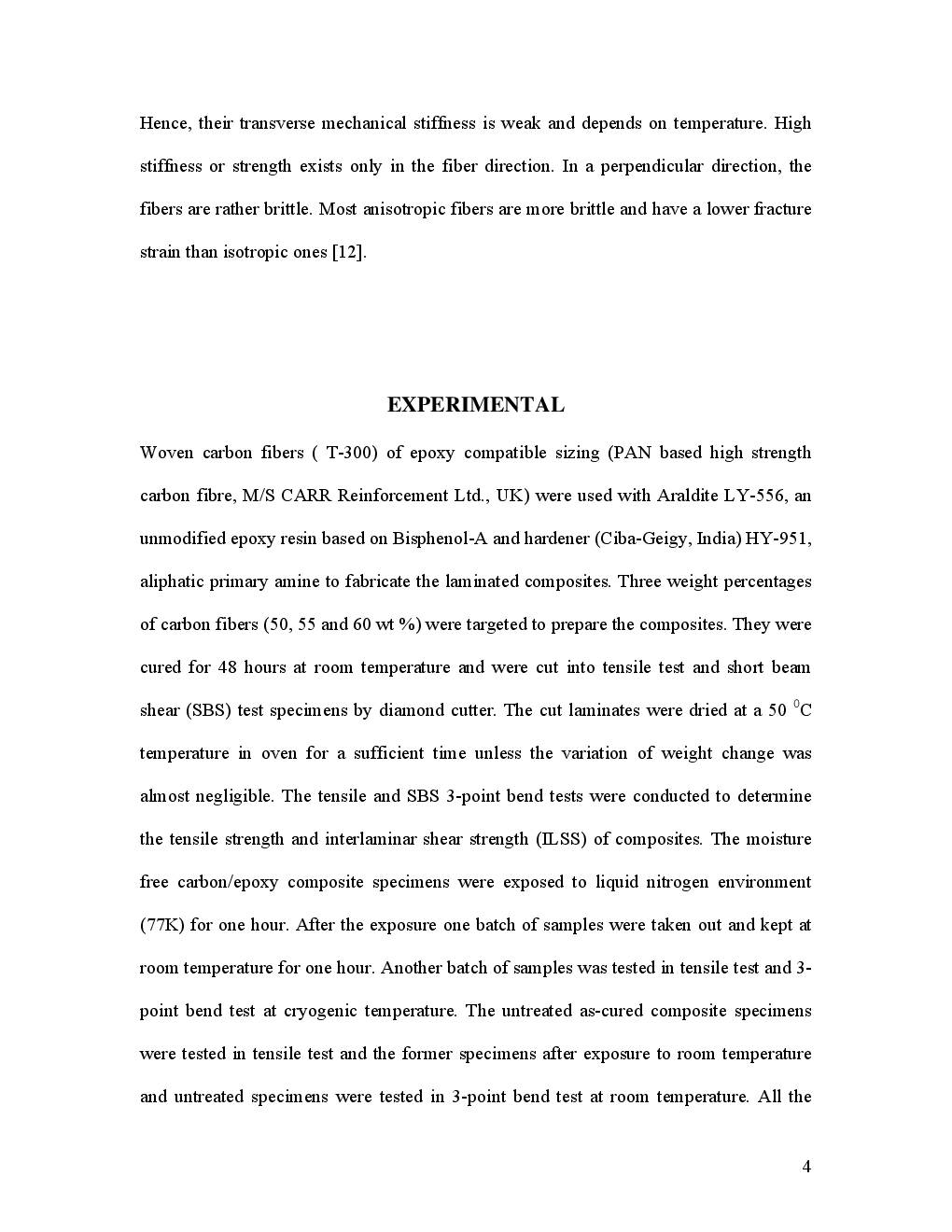 Microstructural And Mechanical Aspects Of CarbonEpoxy Composites At Liquid Nitrogen Temperature - Page 5