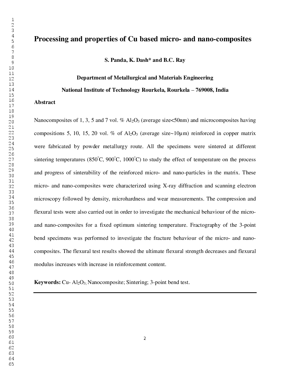 Processing And Properties Of Cu Based Micro- And Nano-Composites - Page 4