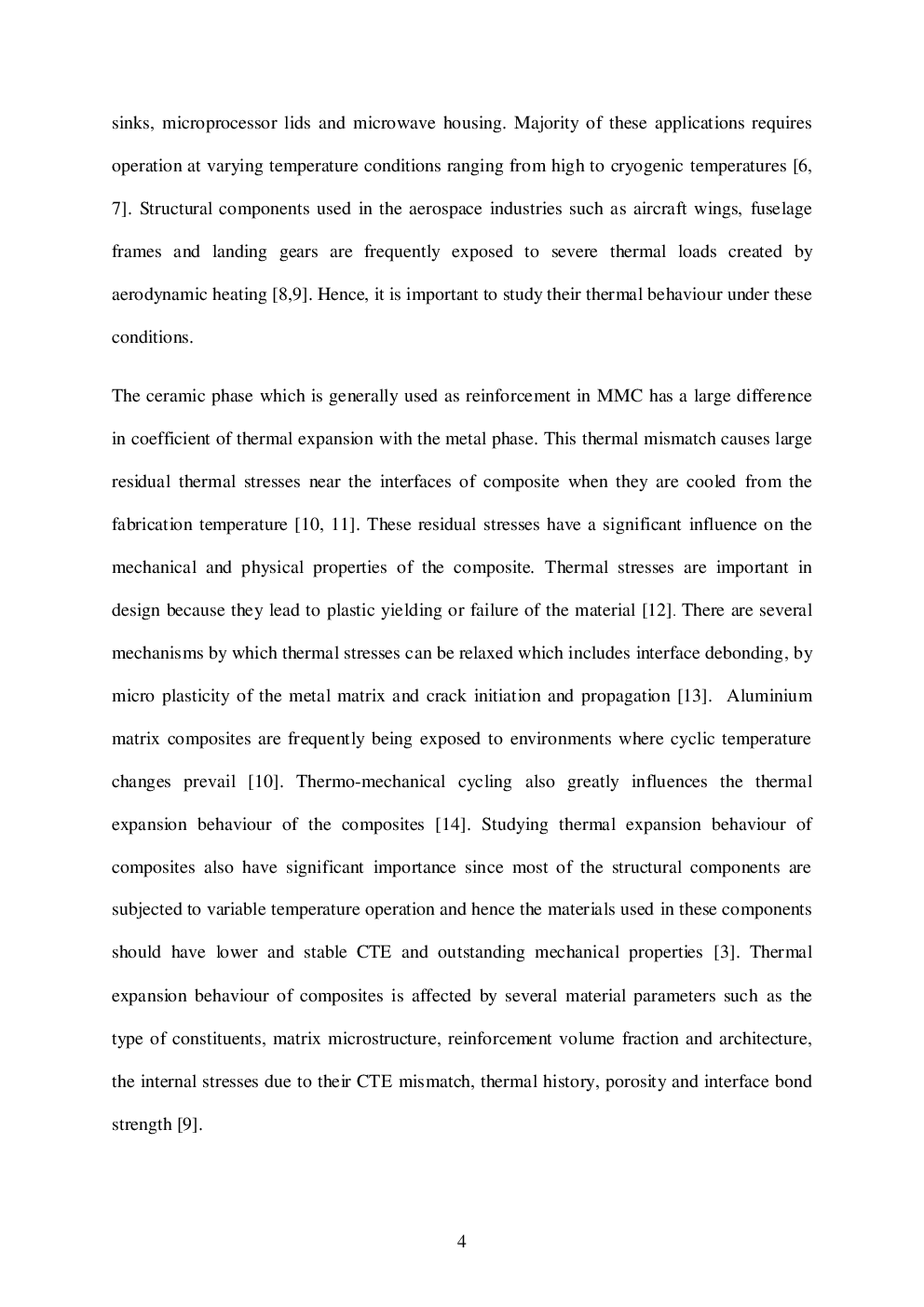 The Behaviour Of Aluminium Matrix Composites Under Thermal Stresses-A Review - Page 4