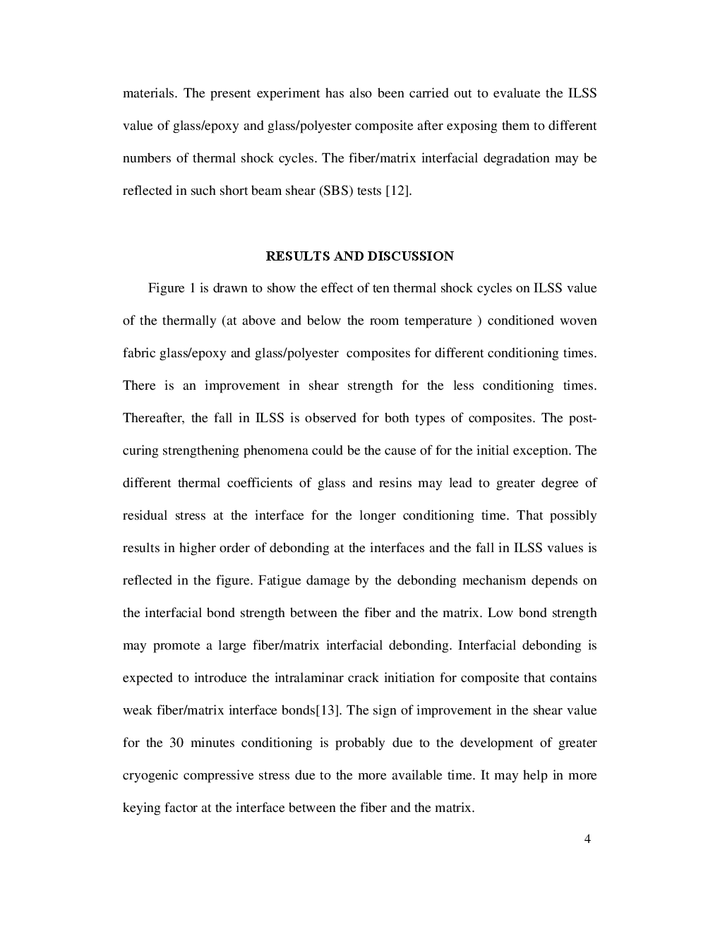 Thermal Shock And Thermal Fatigue On Delamination Of Glass-Fiber-Reinforced Polymeric Composites - Page 5