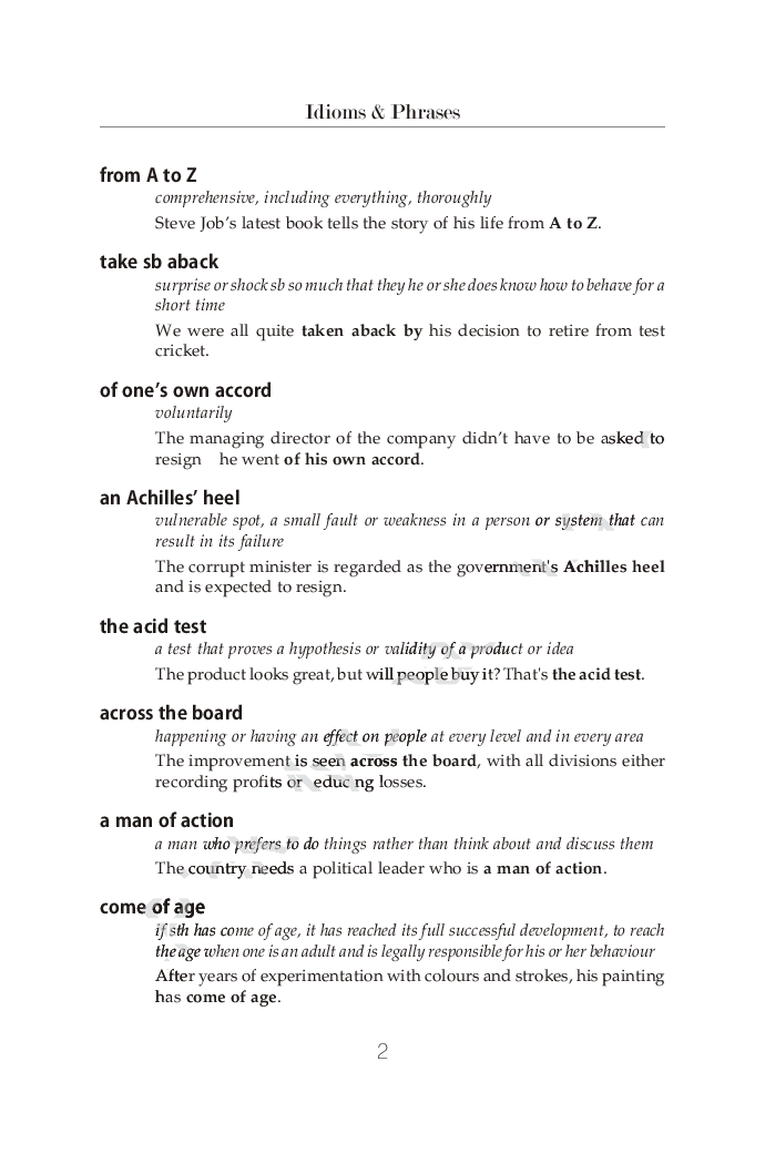 Study Material For CAT Idioms Phrases - Page 3