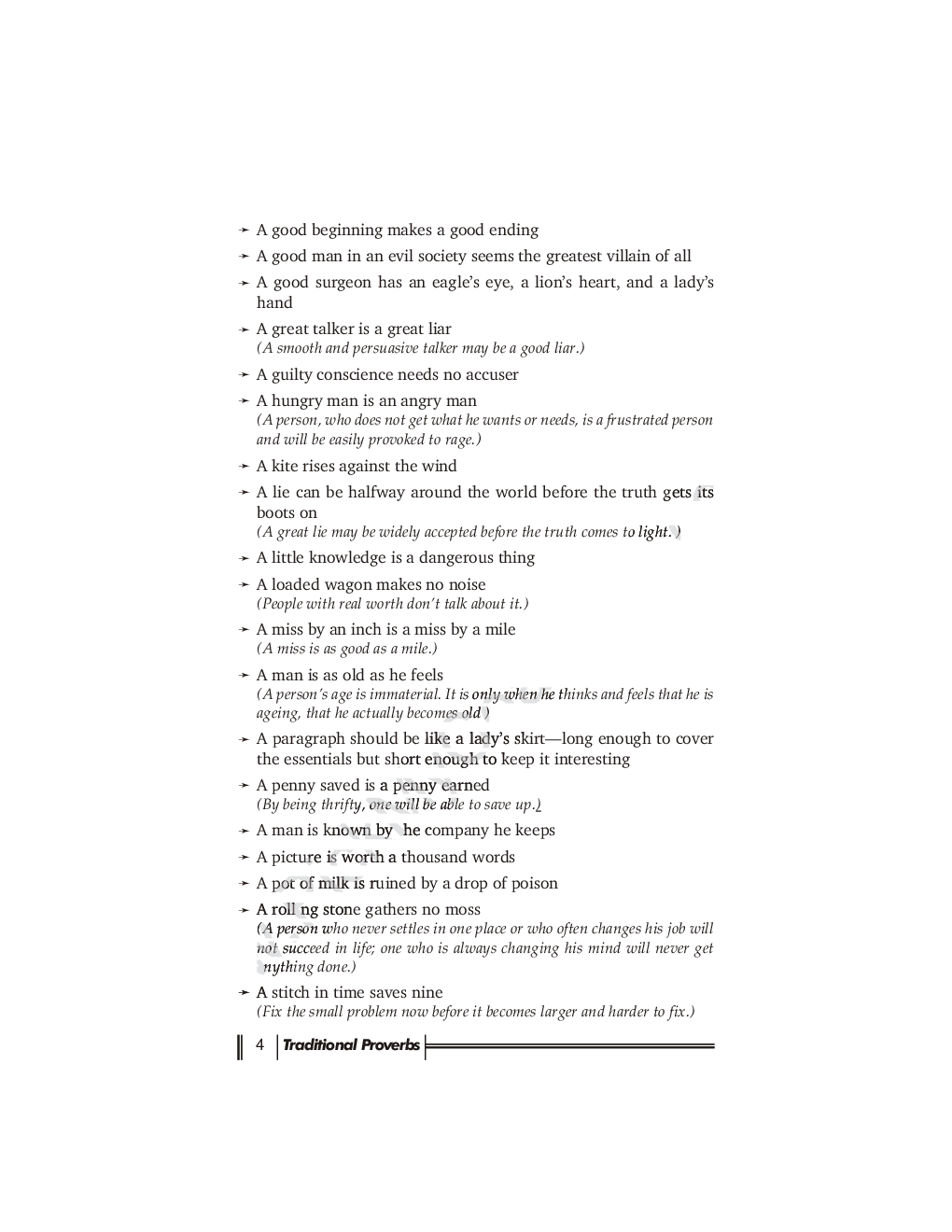 Study Material For CAT Proverbs - Page 5