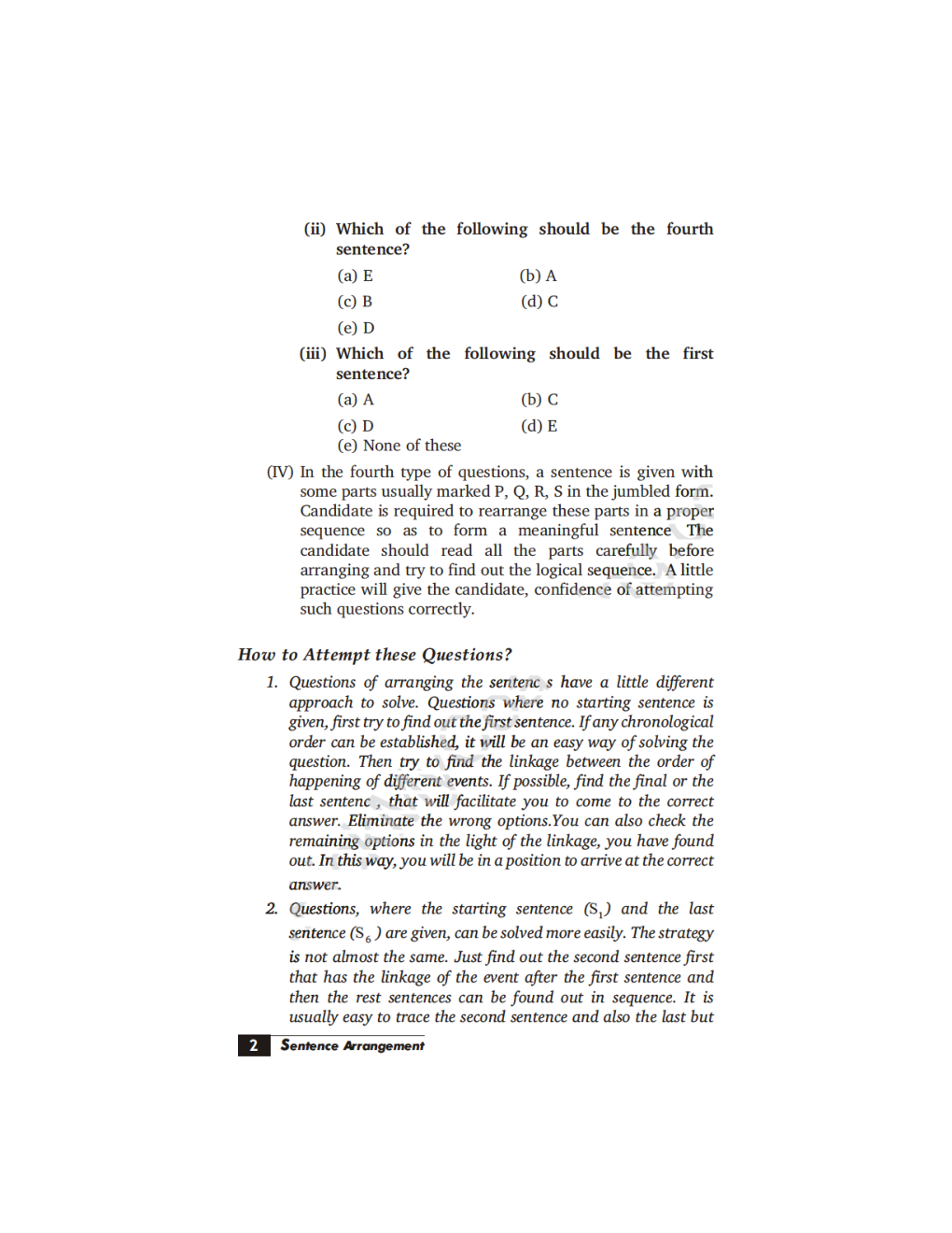 Study Material For CAT Sentence Arrangement - Page 3