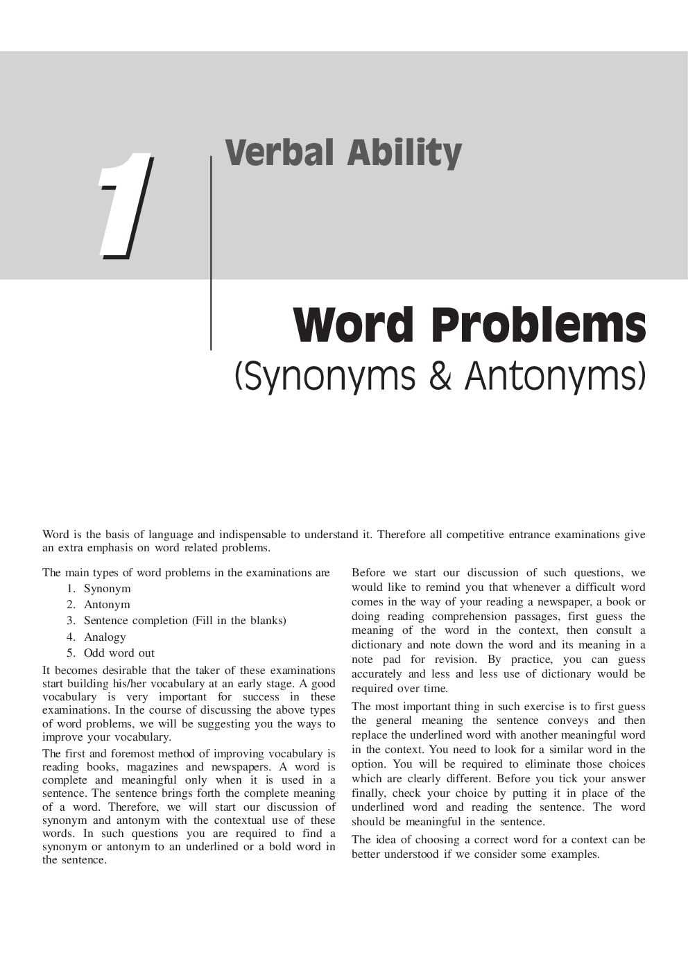 Study Material For CAT Synonyms Antonyms - Page 2