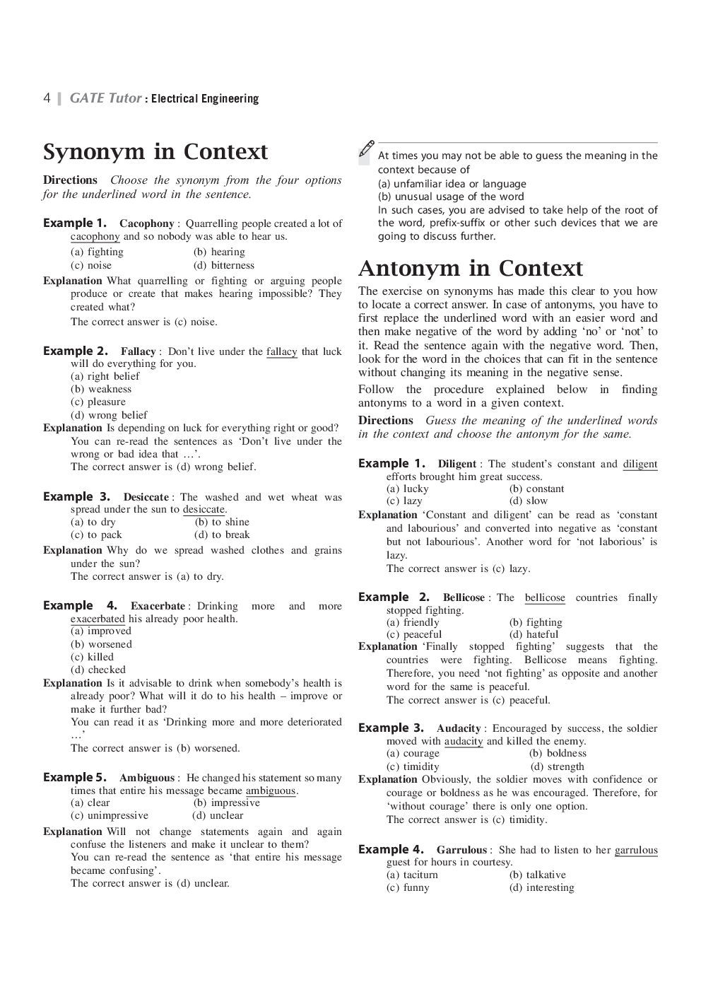 Study Material For CAT Synonyms Antonyms - Page 3