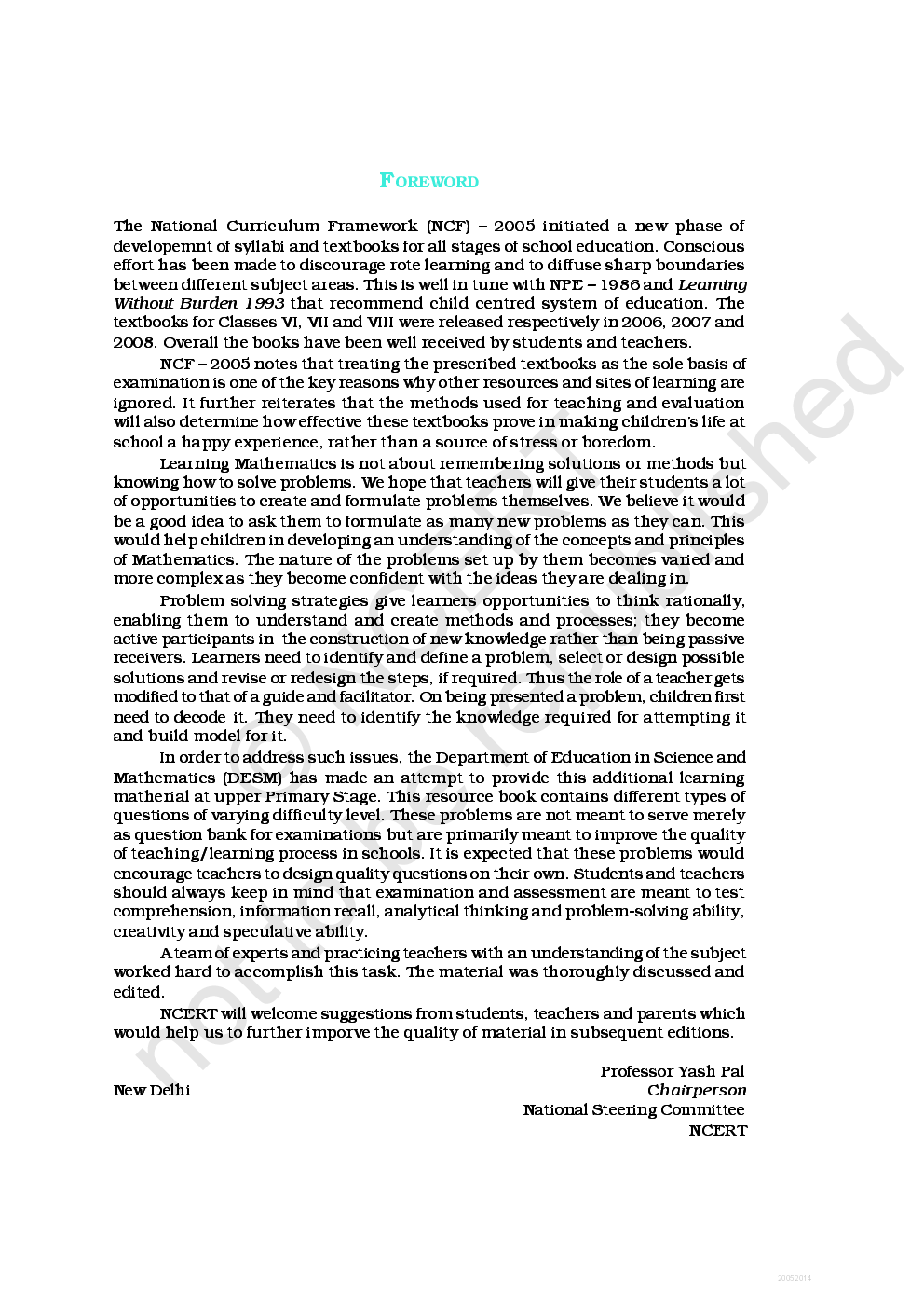 गणित प्रश्न प्रदर्शिका छठवीं कक्षा के लिए - Page 4