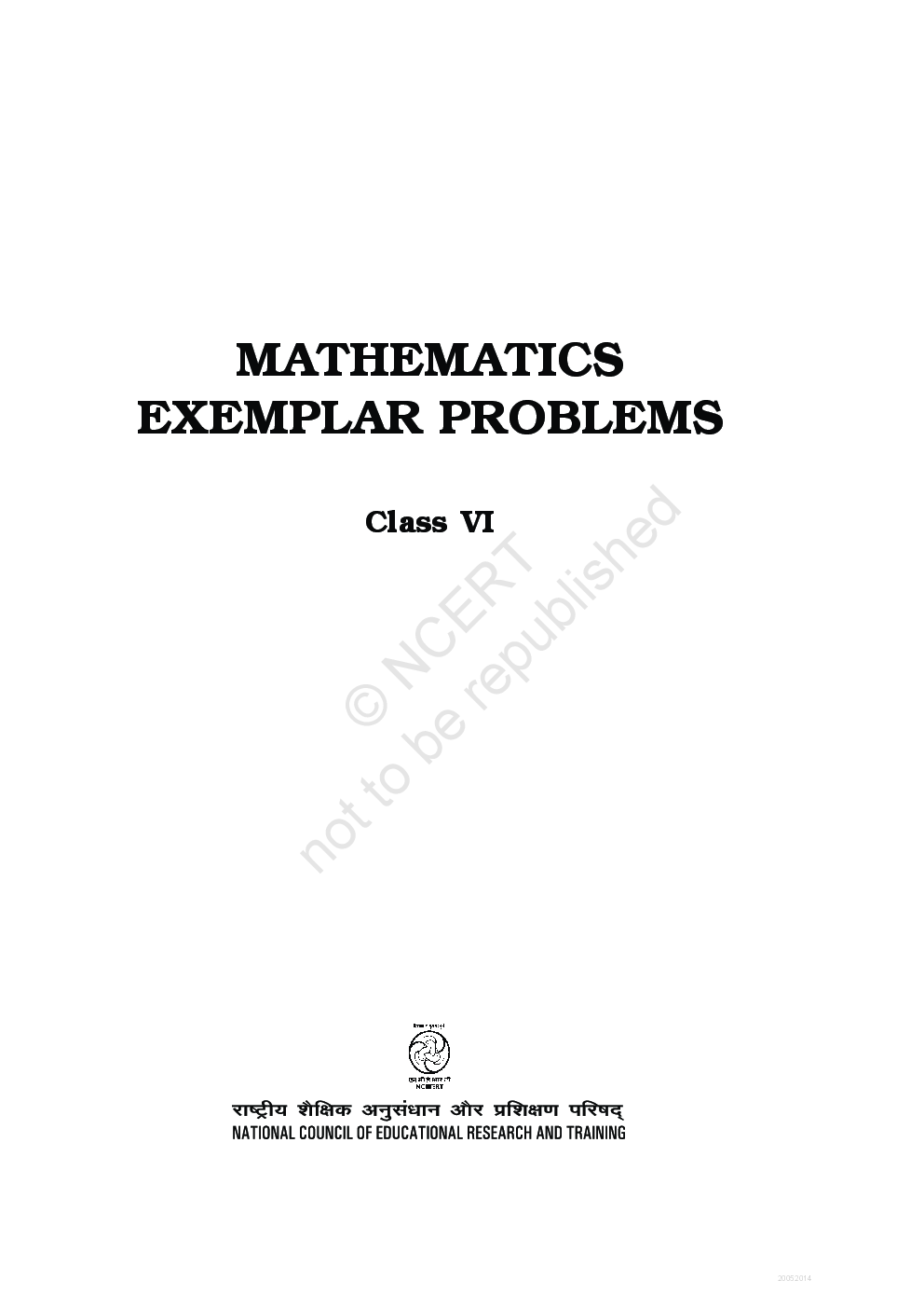 NCERT Maths Exemplar Problems For Class-VI - Page 2