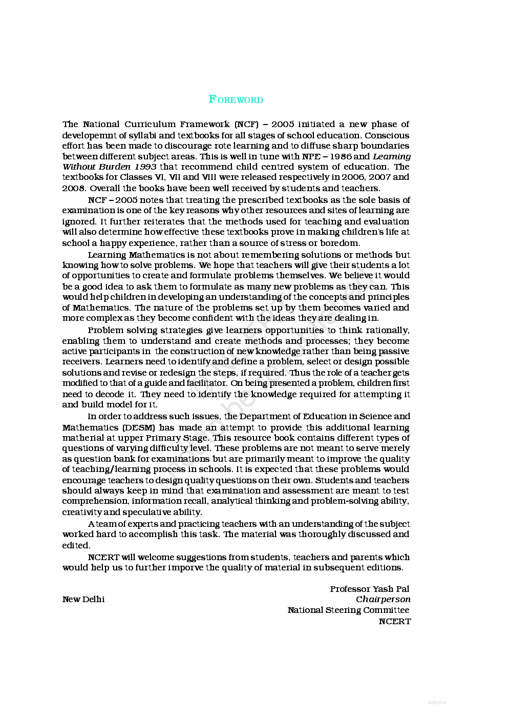 NCERT Maths Exemplar Problems For Class-VI - Page 4