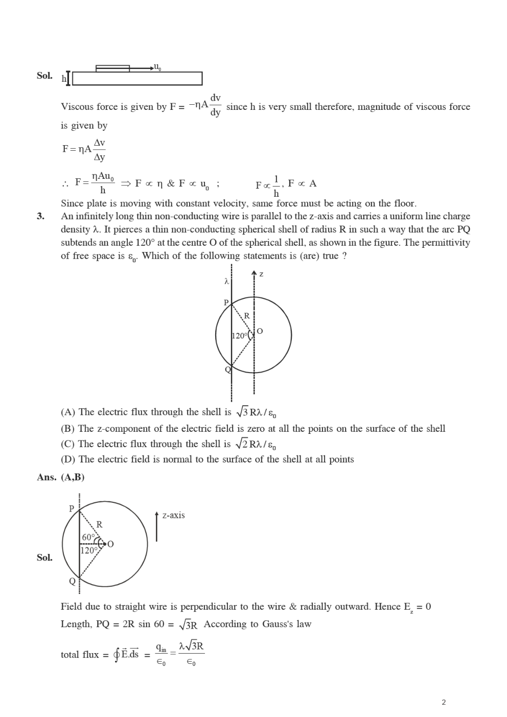 JEE Advanced 2018 Question Paper-2 With Solutions (Physics, Chemistry & Mathematics) - Page 3