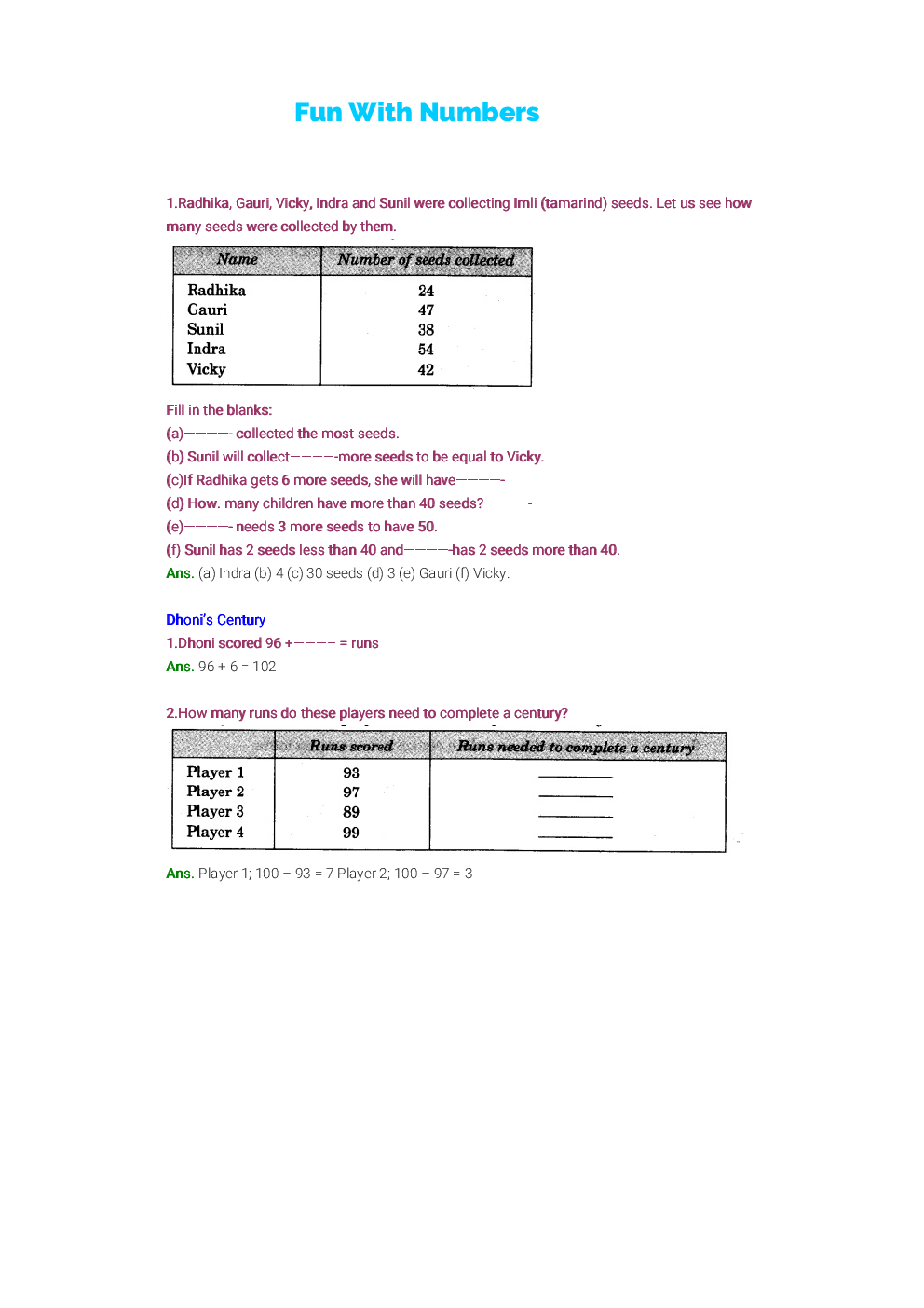 NCERT Solution Fro Class 3 Maths - Page 5