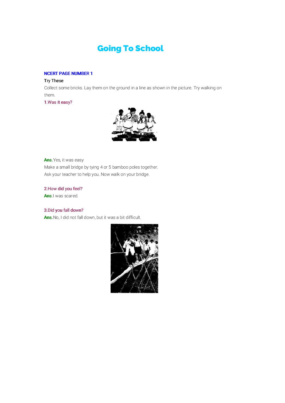NCERT Solution For Class 4 Looking Around (EVS) - Page 2