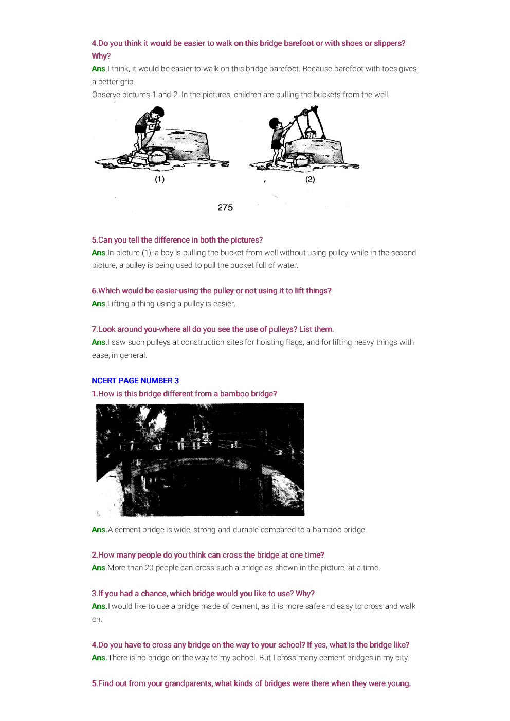 NCERT Solution For Class 4 Looking Around (EVS) - Page 3