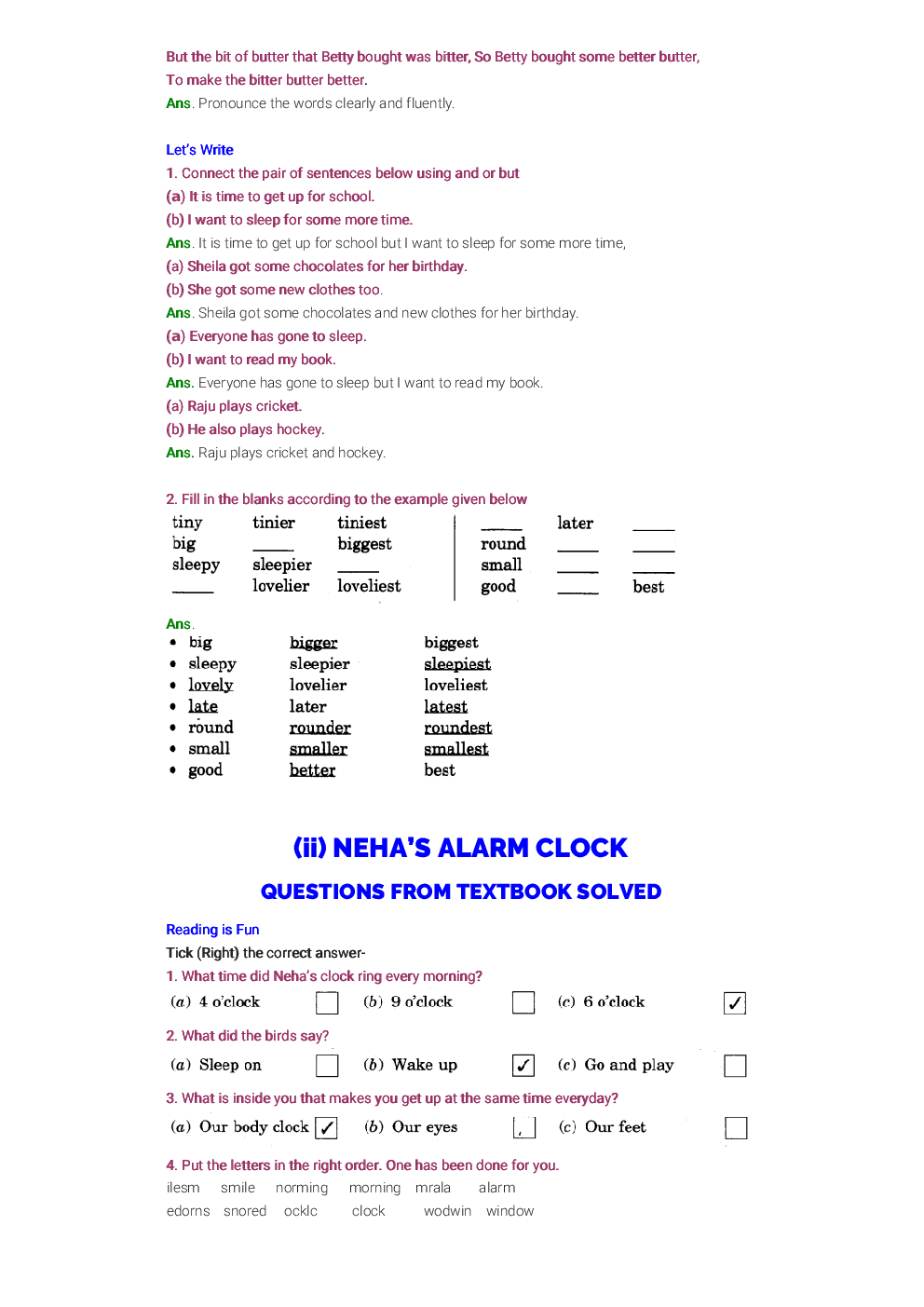 NCERT Solution For Class 4 Marigold - Page 3