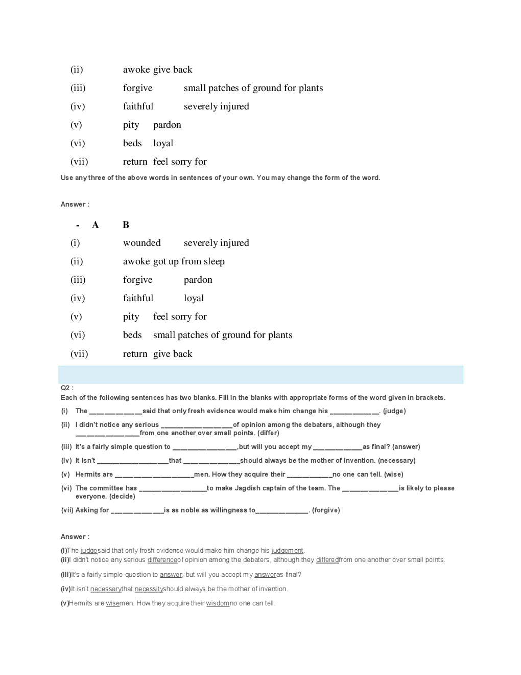 NCERT Solutions For Class 7 English Honeycomb - Page 5