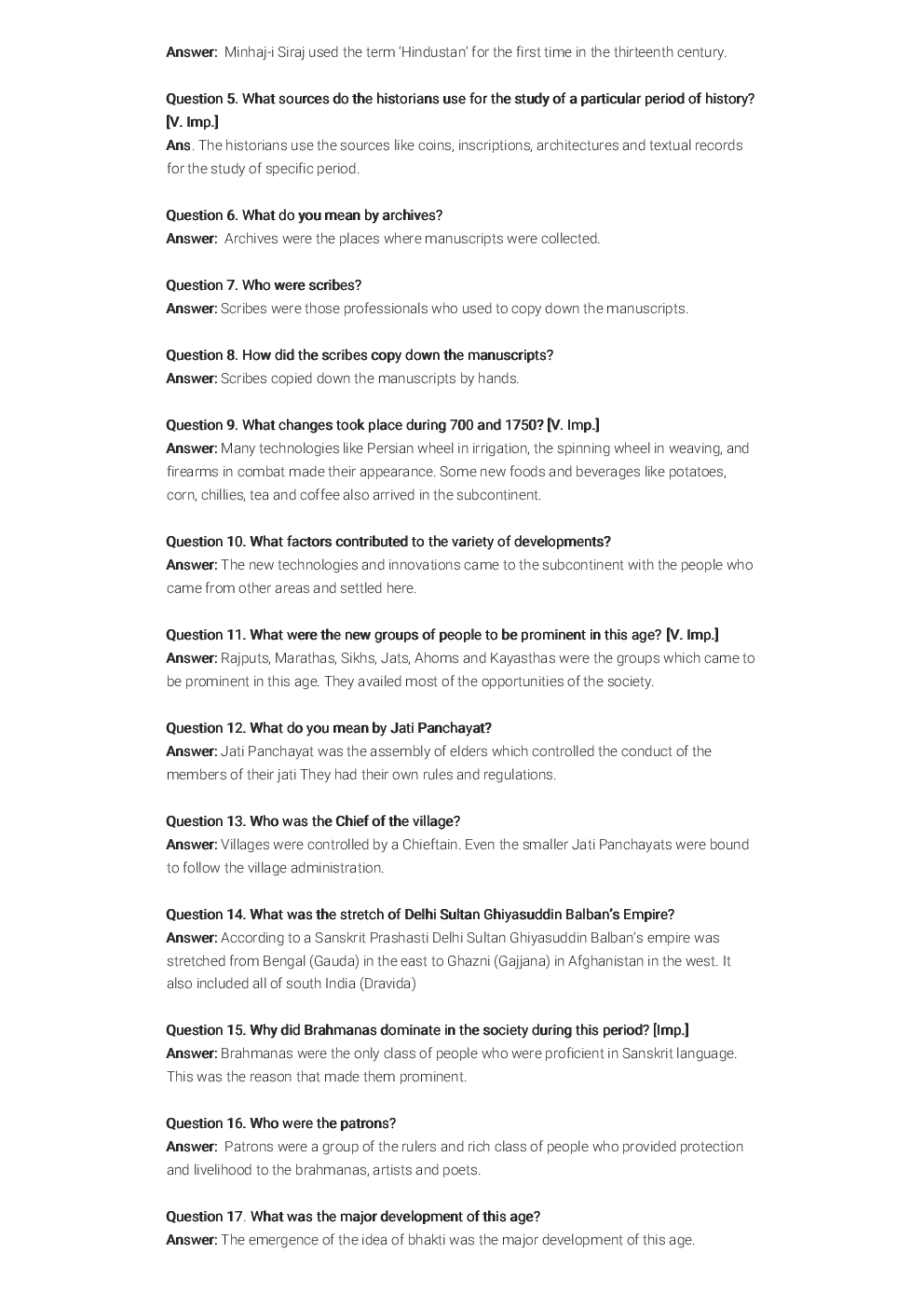 NCERT Solution For Class 7 Our Pasts II - Page 5