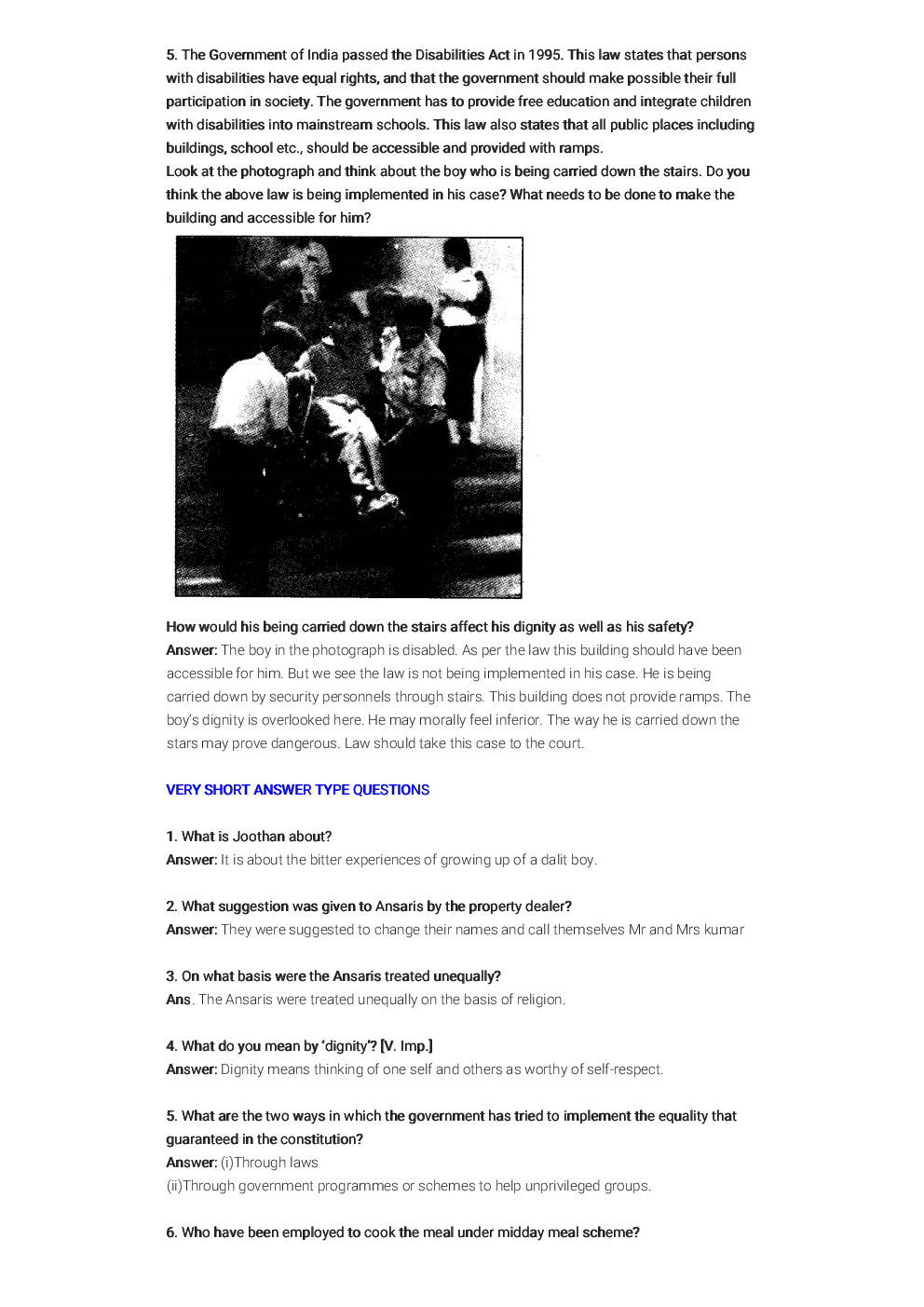 NCERT Solution For Class 7 Political Life-II - Page 3