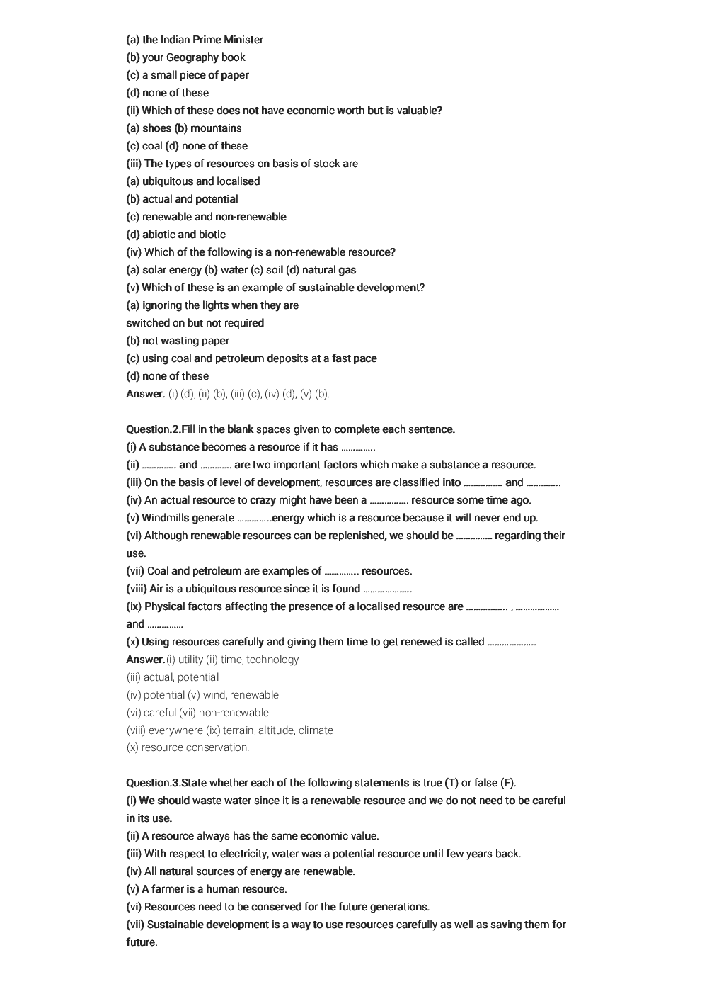 NCERT Solution For Class 8 Resources And Development (Geography) - Page 4
