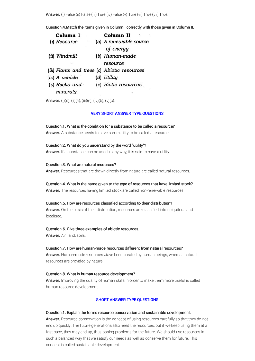 NCERT Solution For Class 8 Resources And Development (Geography) - Page 5