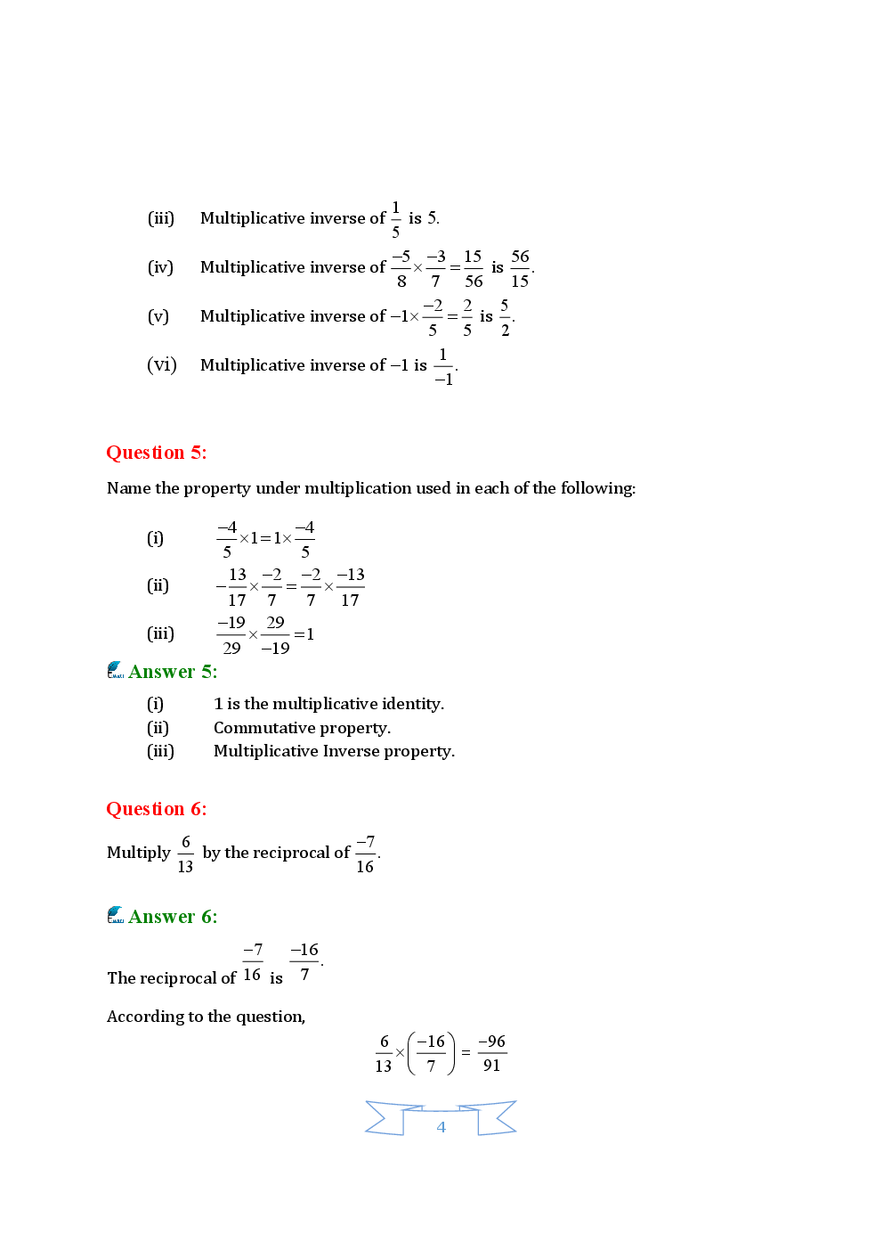 NCERT Solution For Class 8 Maths - Page 5