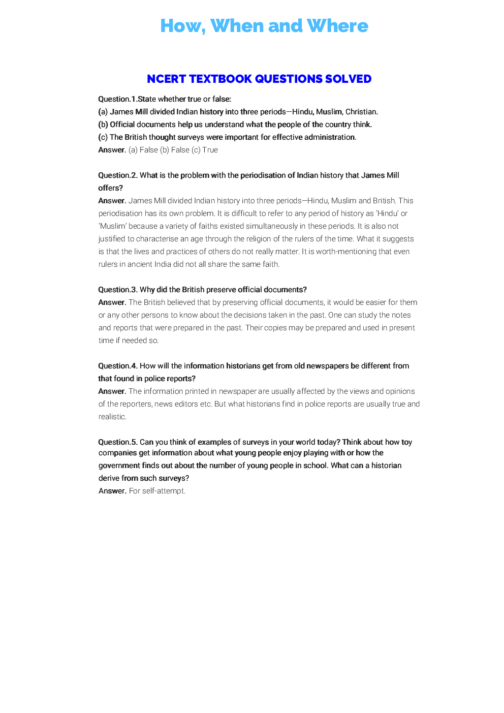 NCERT Solution For Class 8 Our Parts -III (Part-I-II) - Page 2