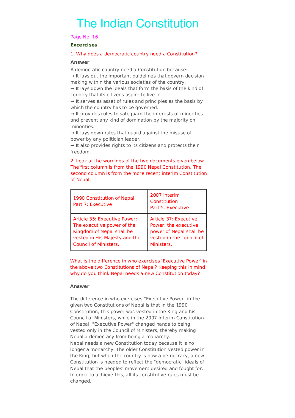 NCERT Solution For Class 8 Social And Political Life-III - Page 2