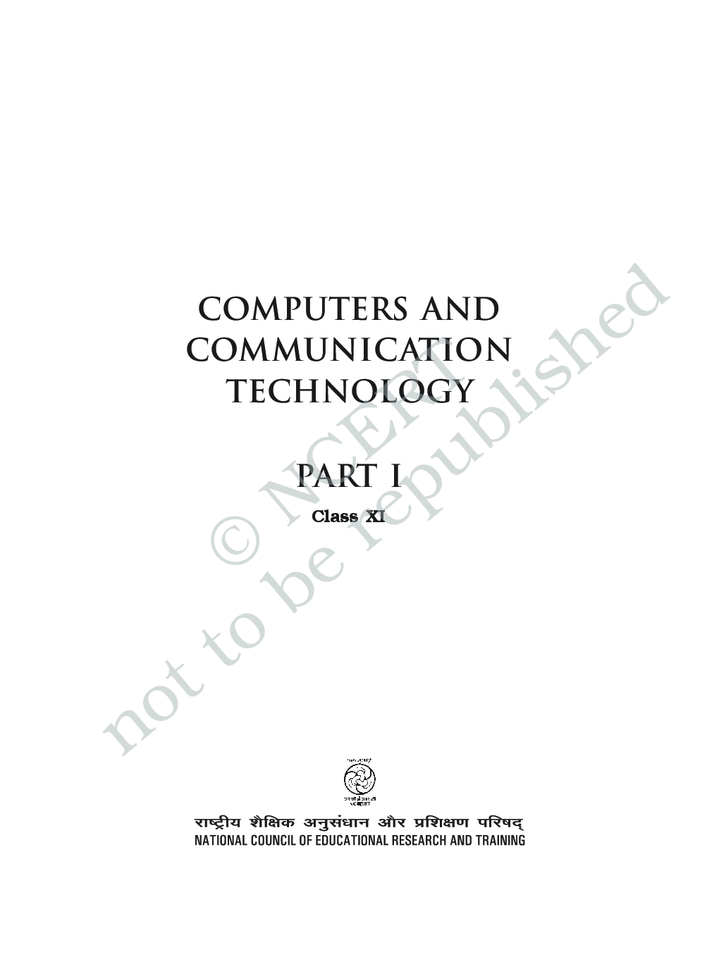 NCERT Textbook Computers And Communication Technology Part-1 For Class-11 - Page 2