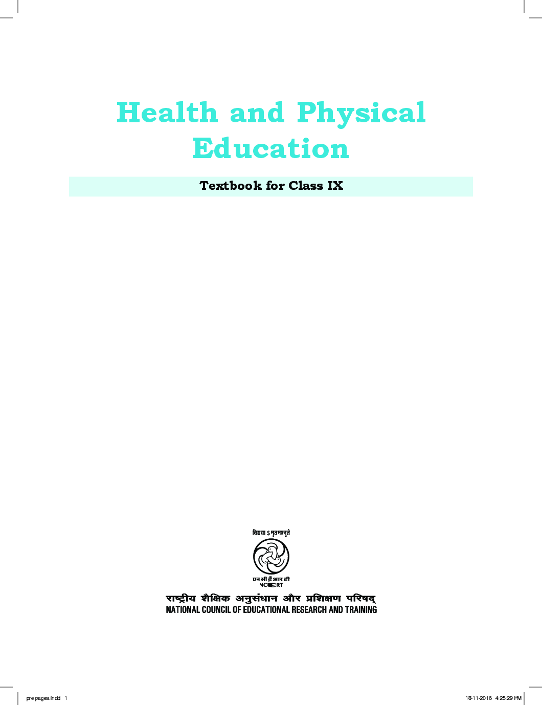 NCERT Textbook For Class 9 Health And Physical Education - Page 2