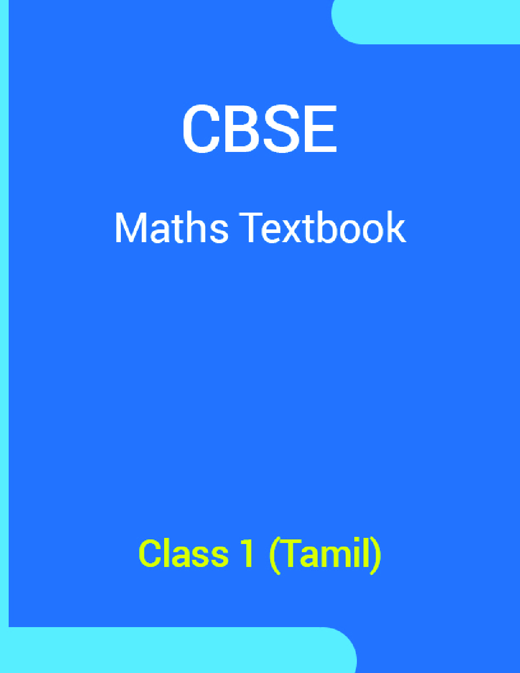 CBSE Maths Textbook For Class 1 (Tamil) - Page 1