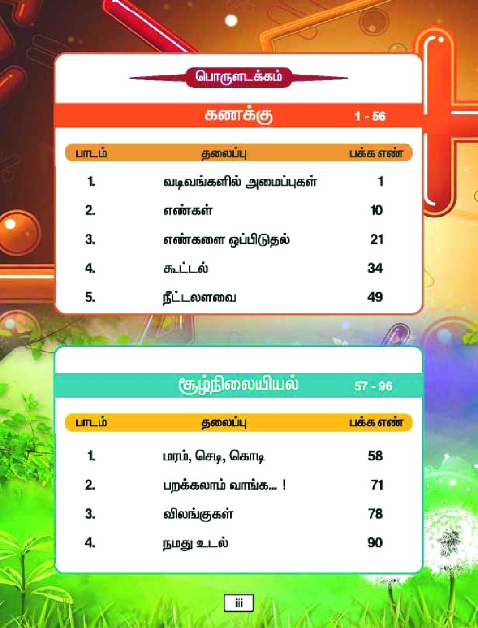 CBSE Mathematics & Environmental Studies Textbook For Class 2 Term-1 (Tamil) - Page 4