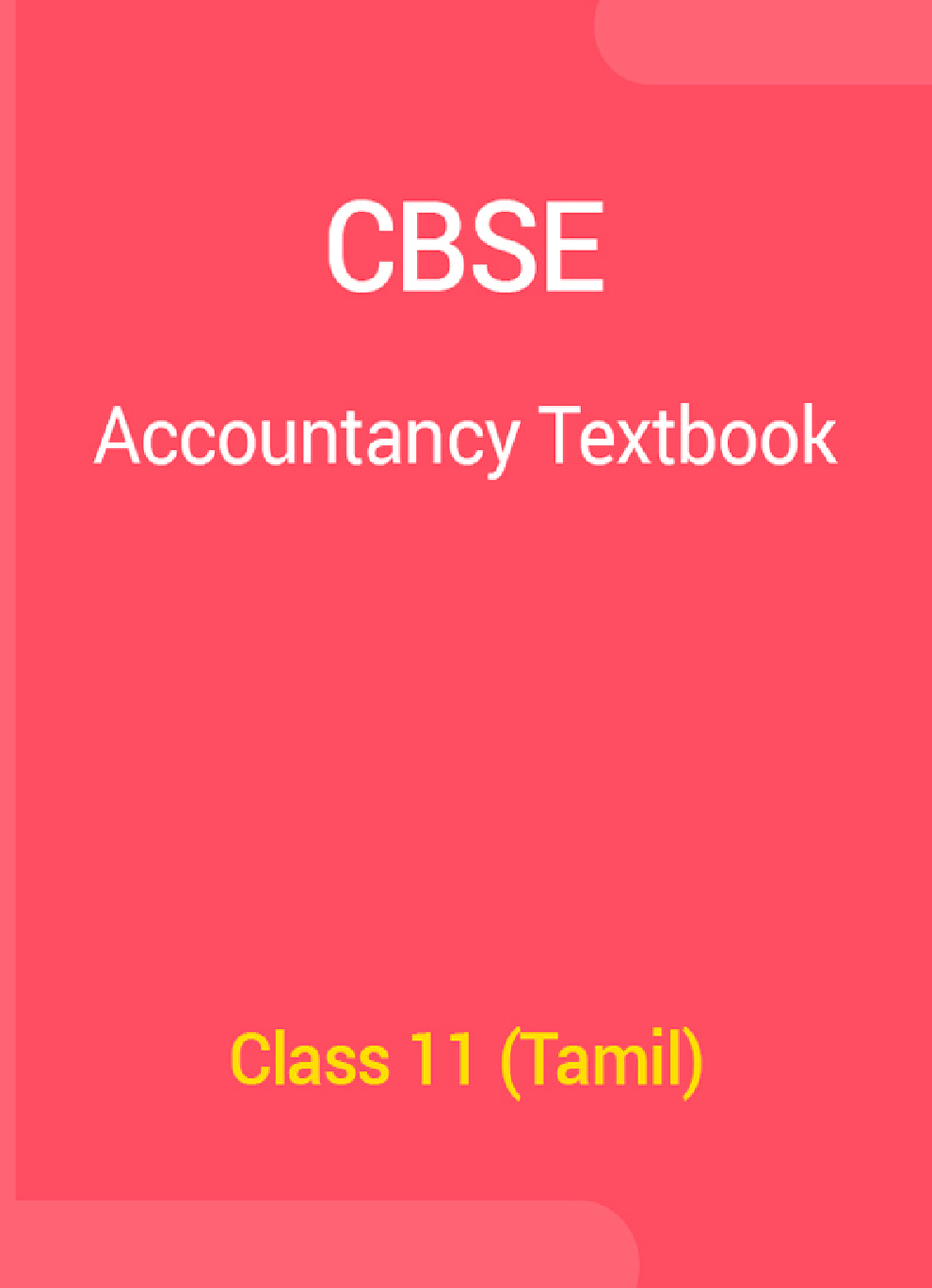 CBSE Accountancy Textbook For Class 11 (Tamil) - Page 1