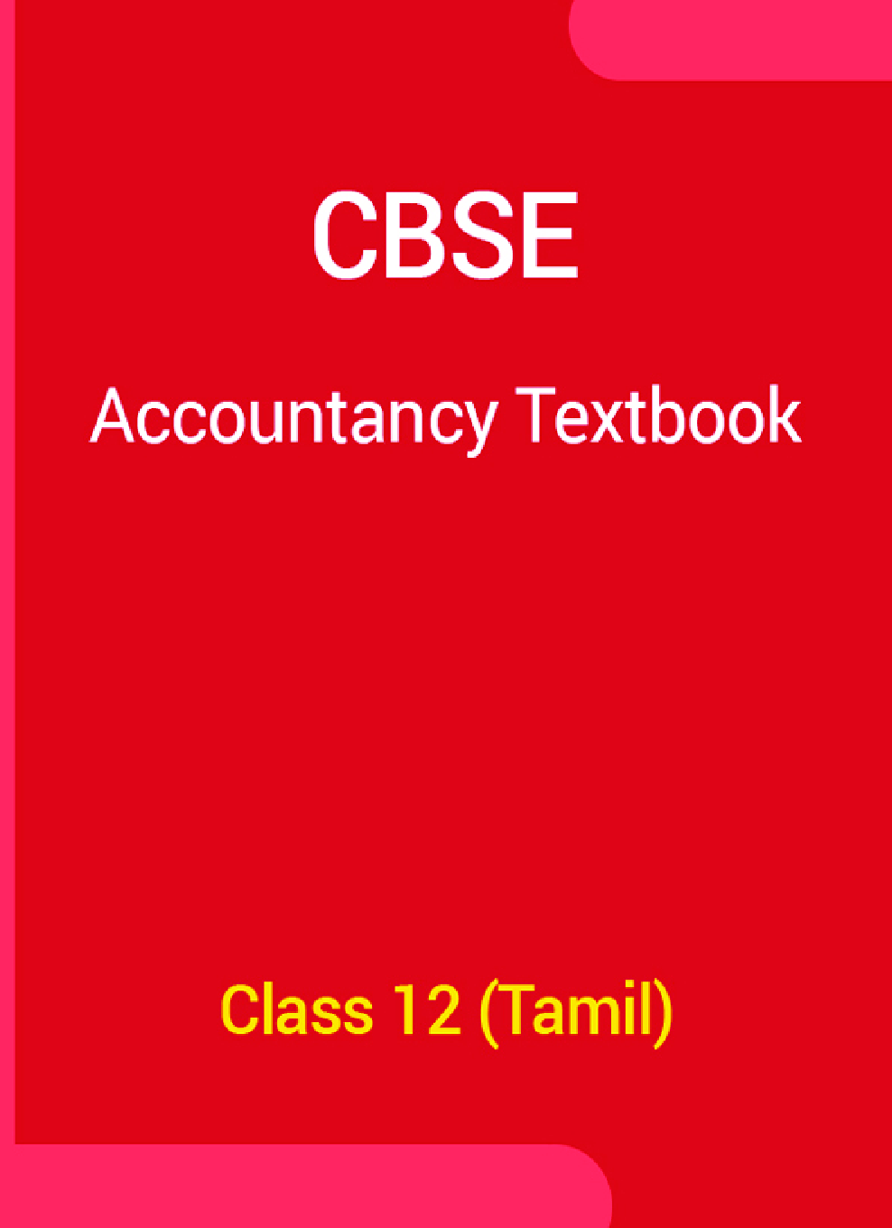 CBSE Accountancy Textbook For Class 12 (Tamil) - Page 1