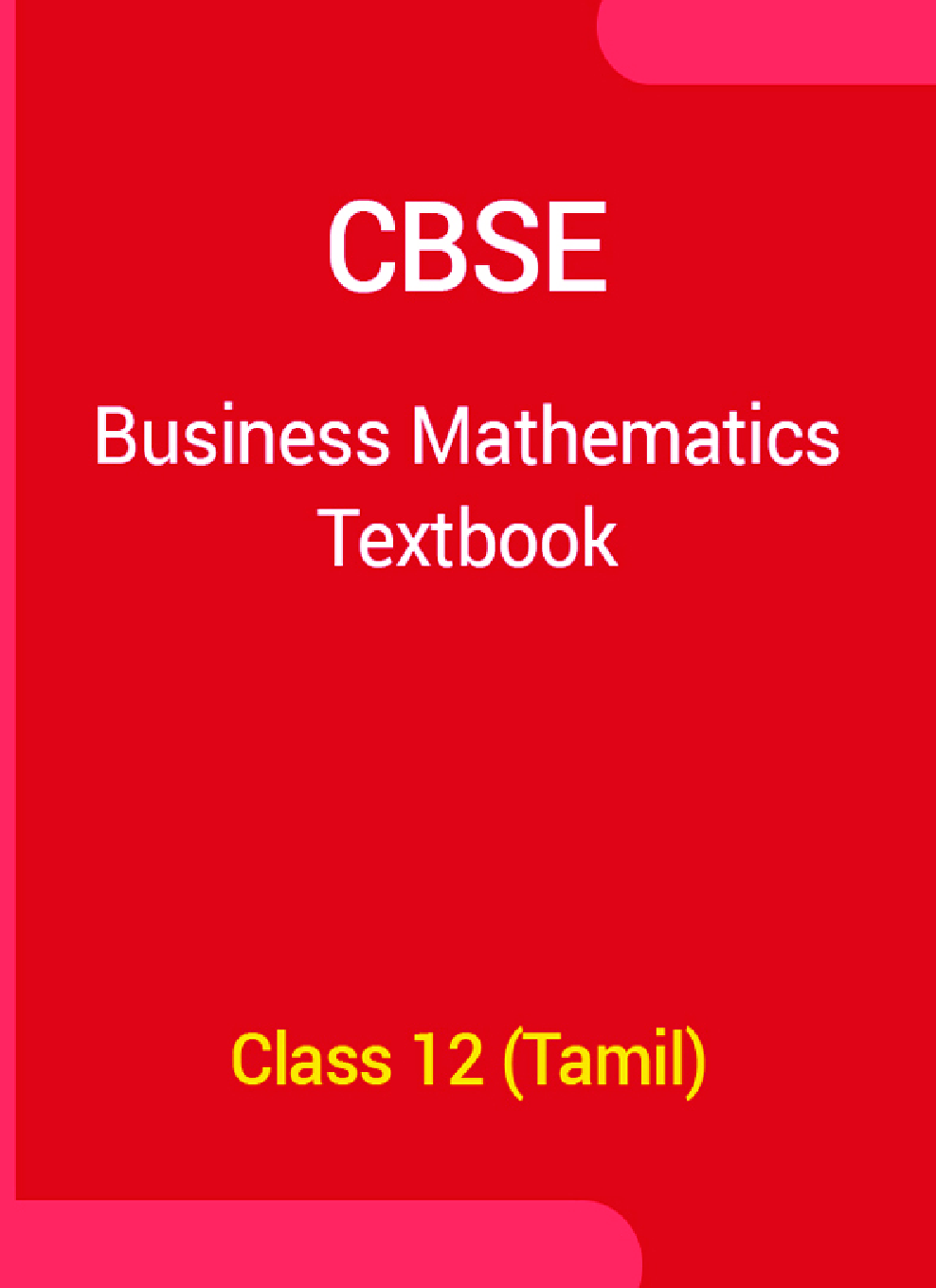 CBSE Business Mathematics Textbook For Class 12 (Tamil) - Page 1