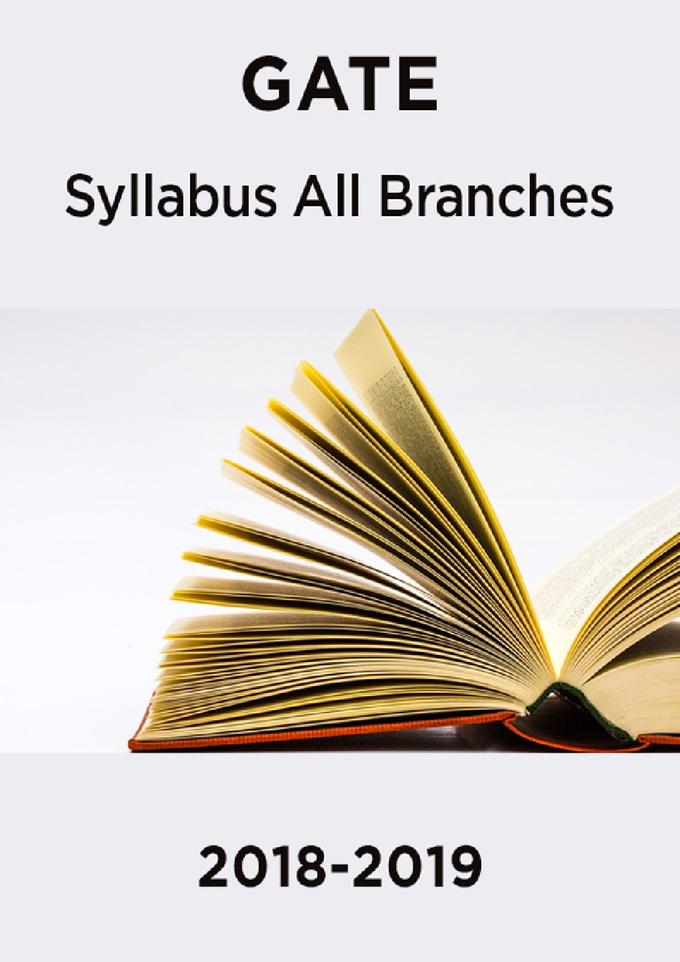 GATE 2018-2019 Syllabus For All Branches - Page 1