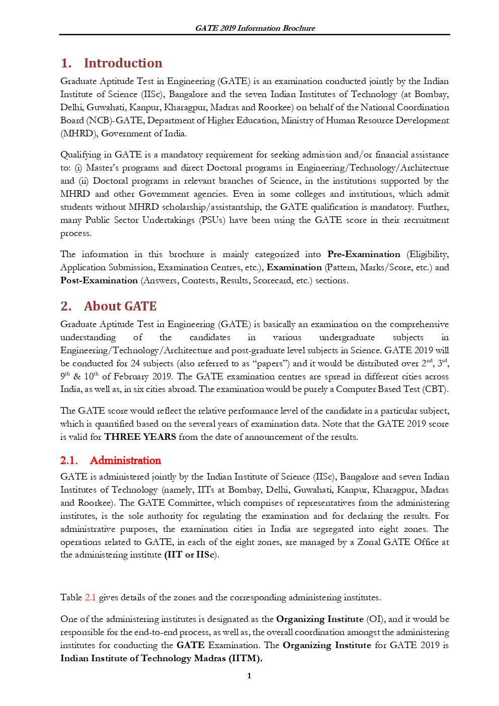 GATE 2019 Brochure For All Branches  - Page 5