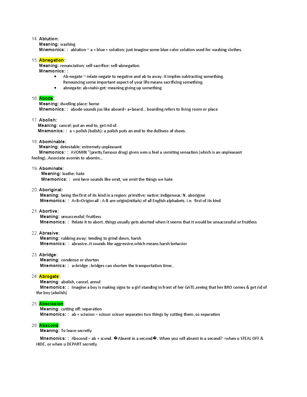 Barrons Mnemonics Vocabulary Tricks - Page 3