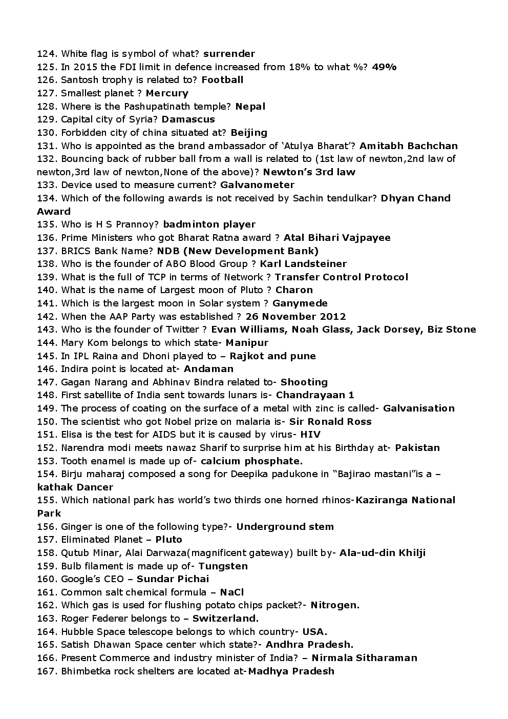 RRB NTPC Previous Year General Knowledge Question & Answer - Page 5