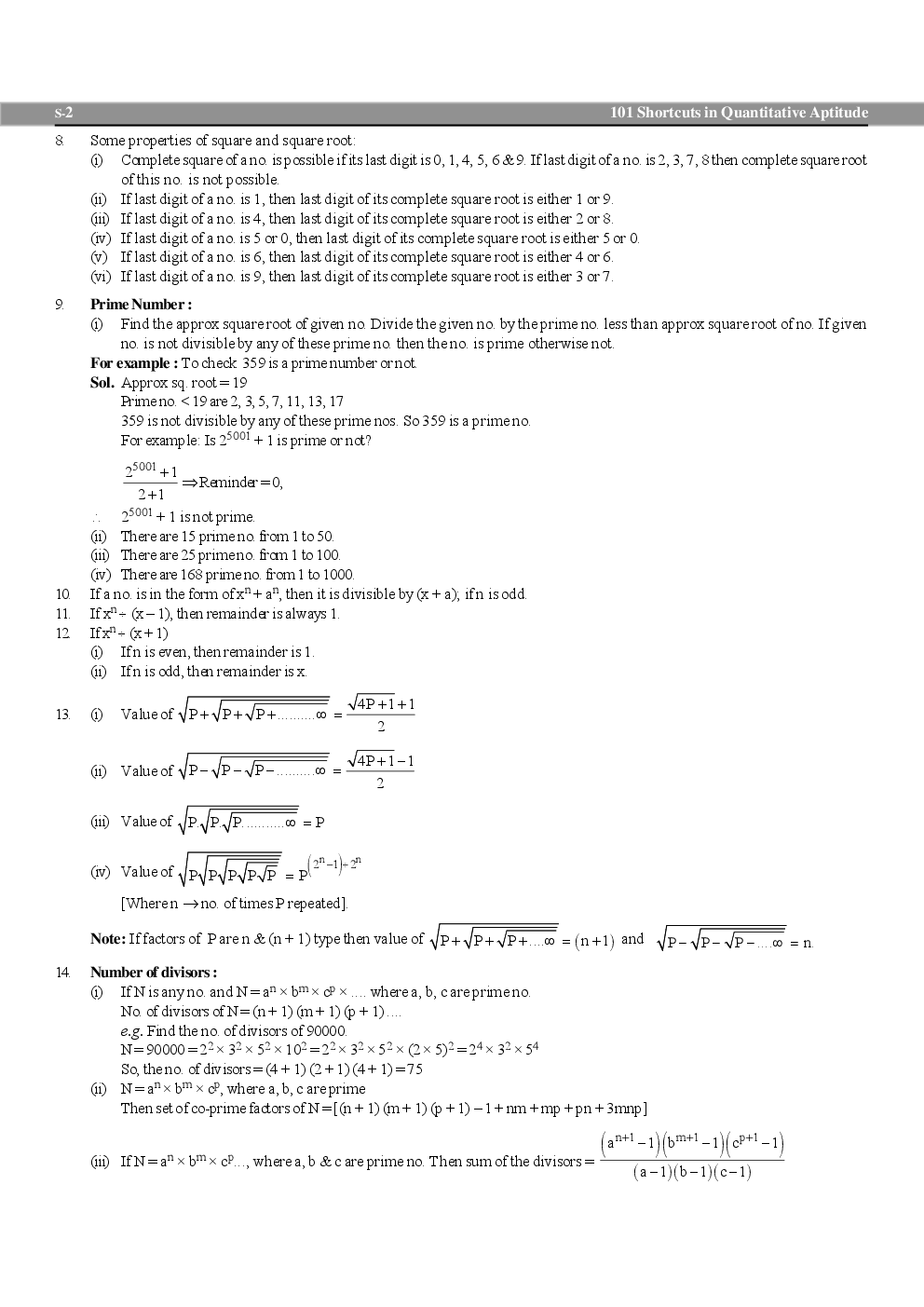 101 Mathematics Tricks & Shortcuts - Page 3