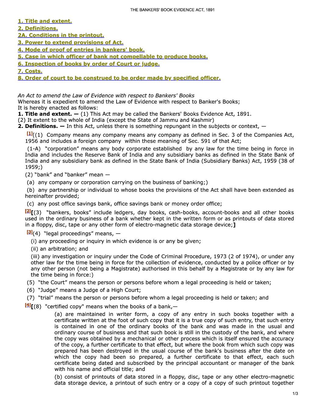 The Bankers Books Evidence Act, 1891 - Page 2