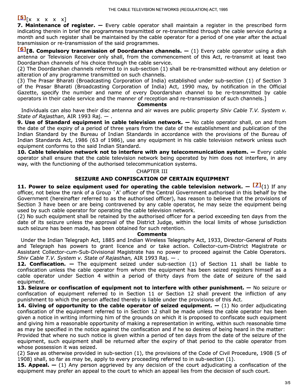 The Cable Television Networks (Regulation) Act, 1995 - Page 4