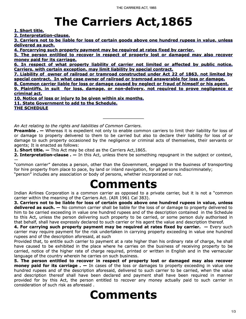The Carriers Act, 1865 - Page 2