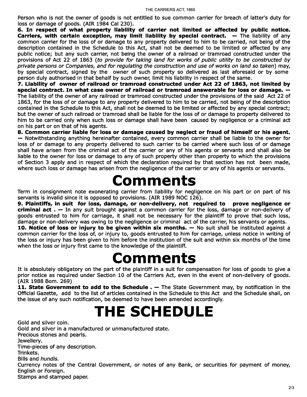 The Carriers Act, 1865 - Page 3