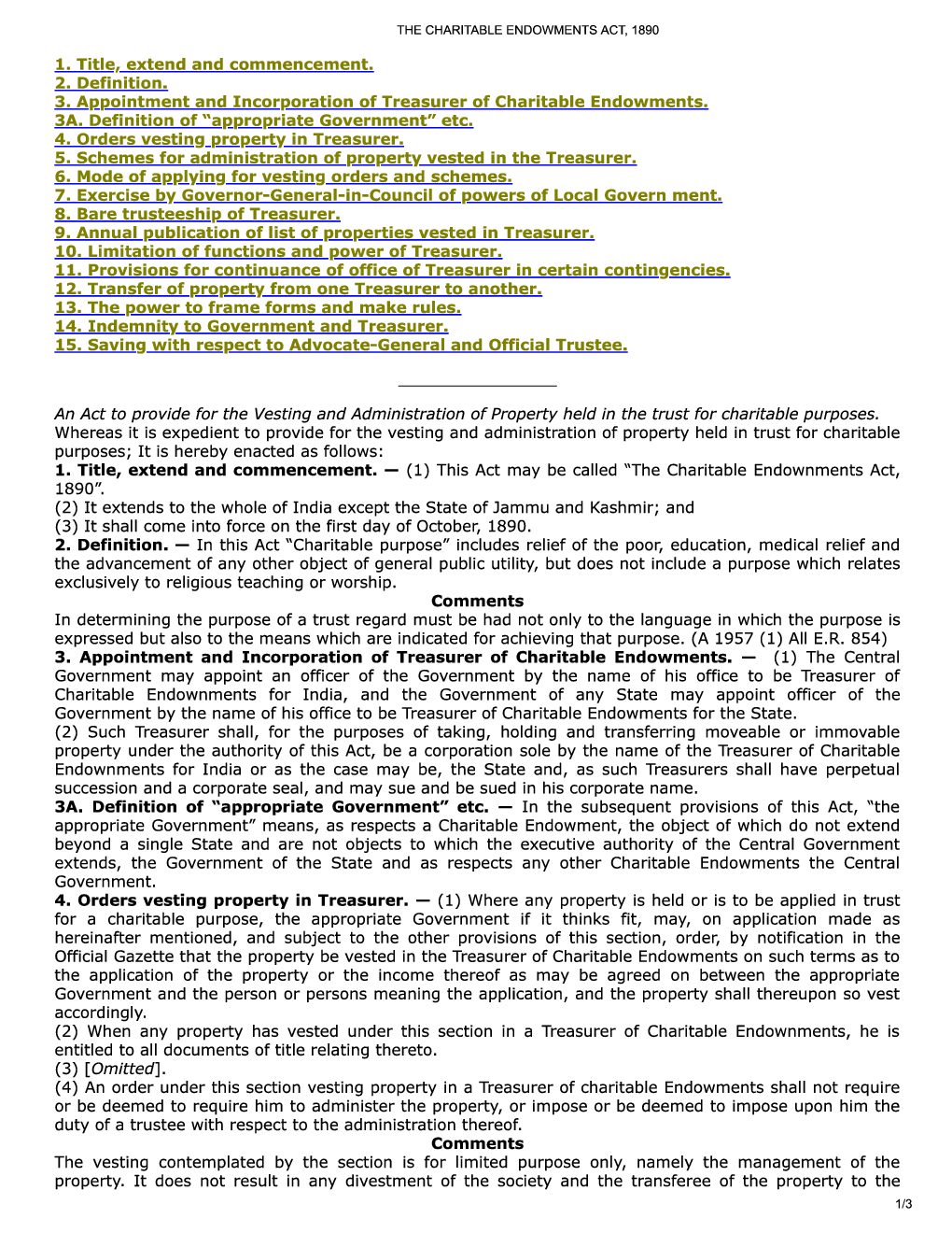 The Charitable Endowments Act, 1890 - Page 2