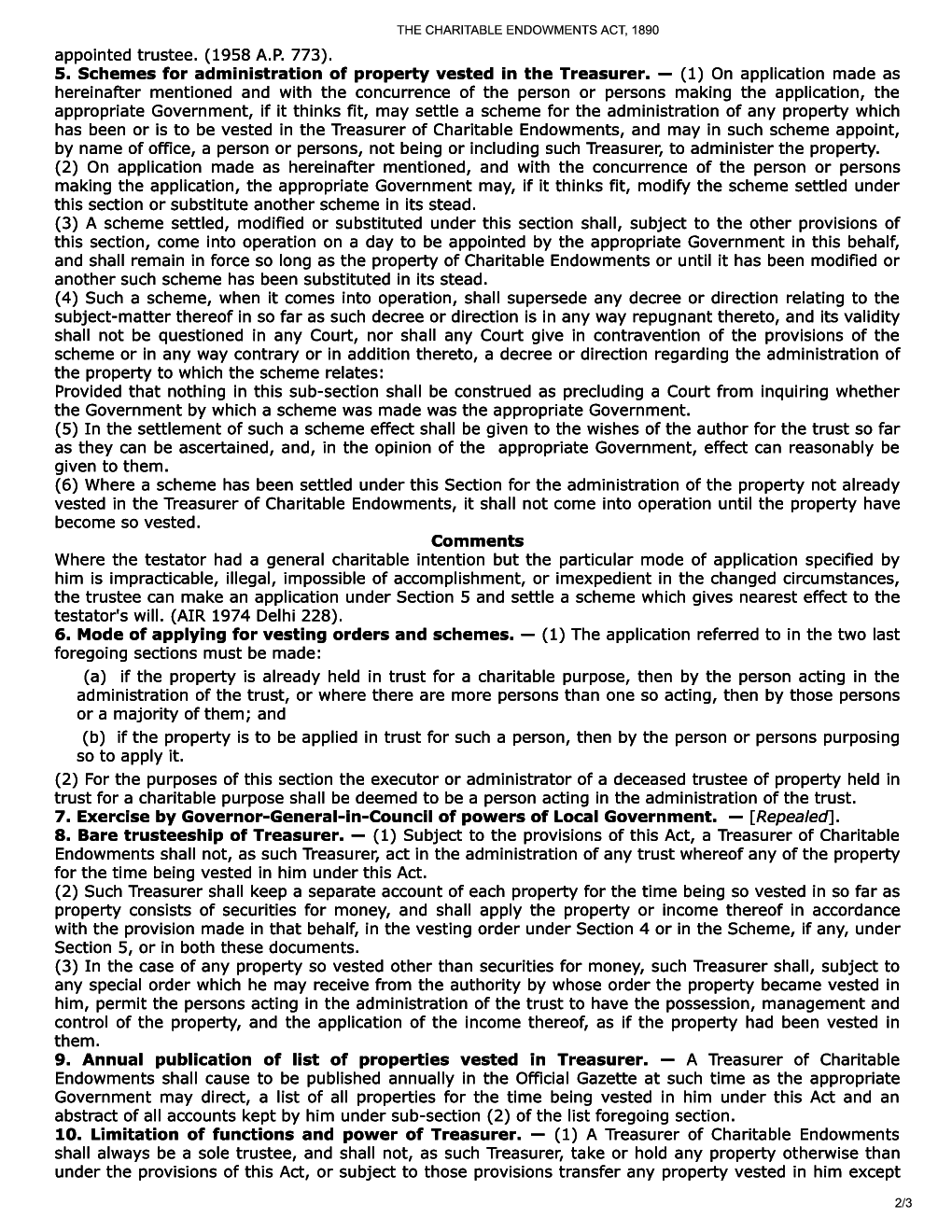 The Charitable Endowments Act, 1890 - Page 3