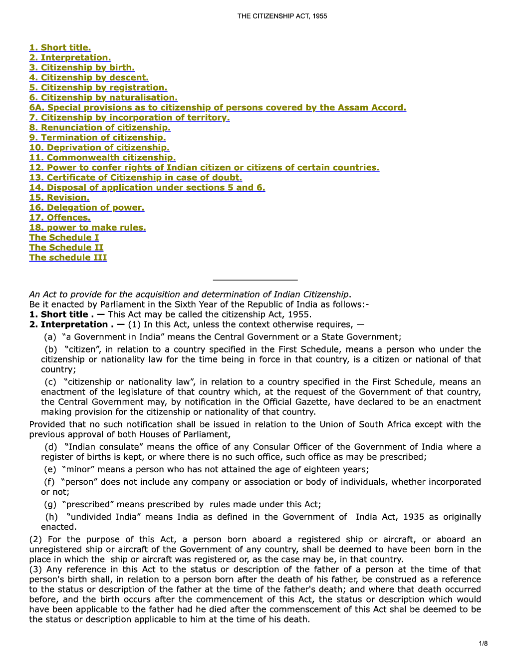 The Citizenship Act, 1955 - Page 2