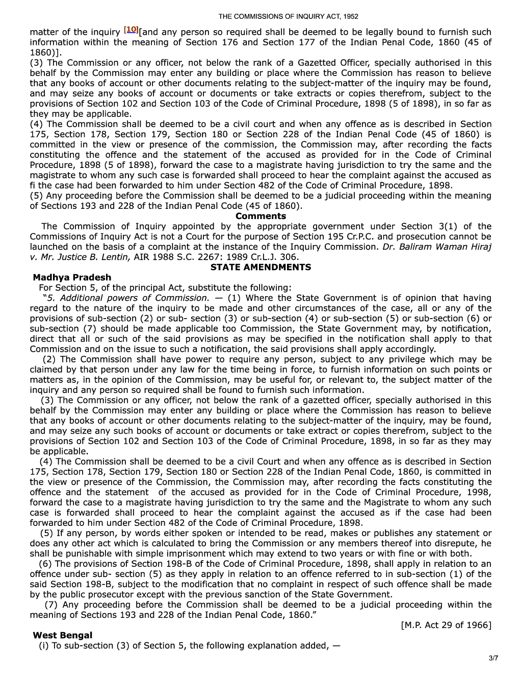 The Commissions Of Inquiry Act, 1952 - Page 4