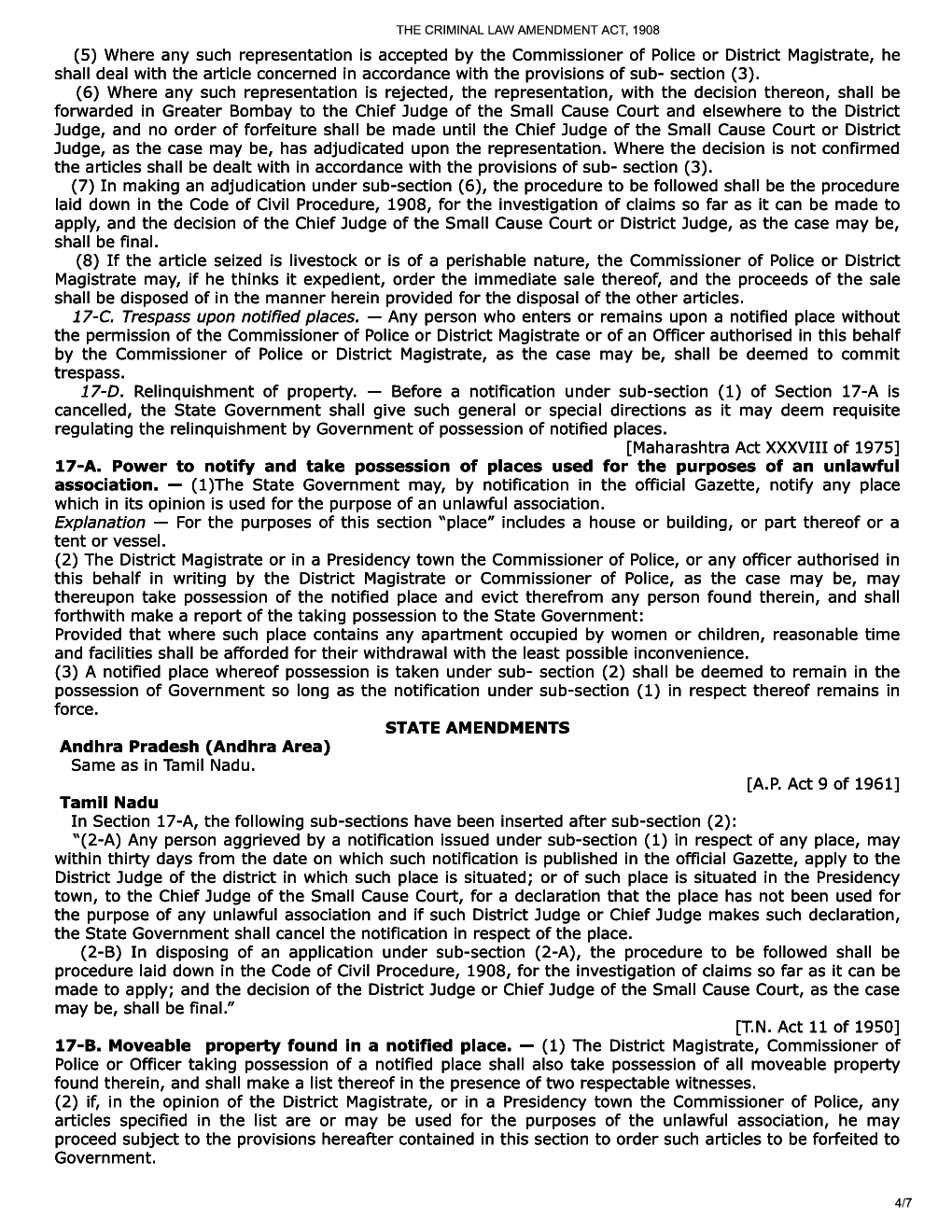 The Criminal Law Amendment Act, 1908 - Page 5