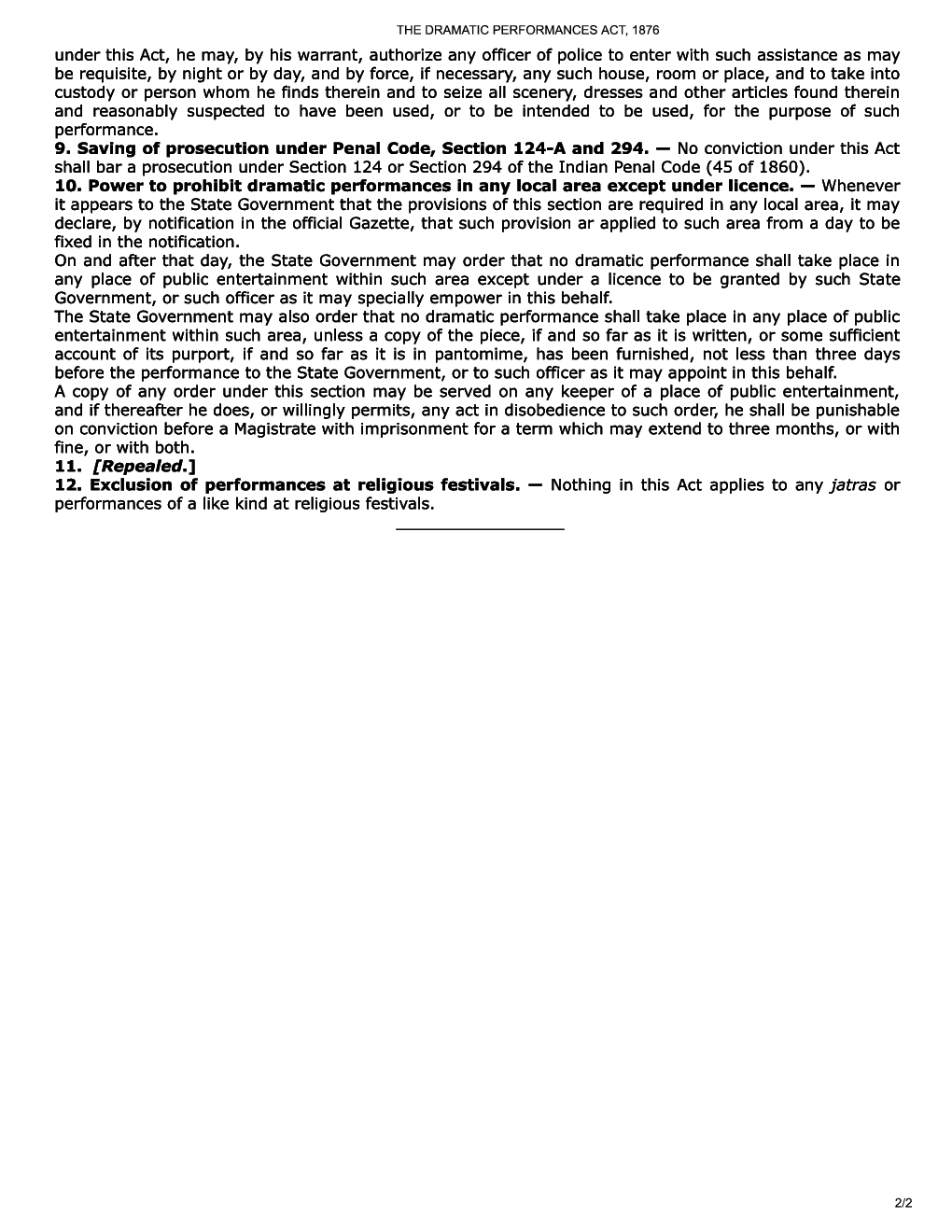 The Dramatic Performances Act, 1876 - Page 3