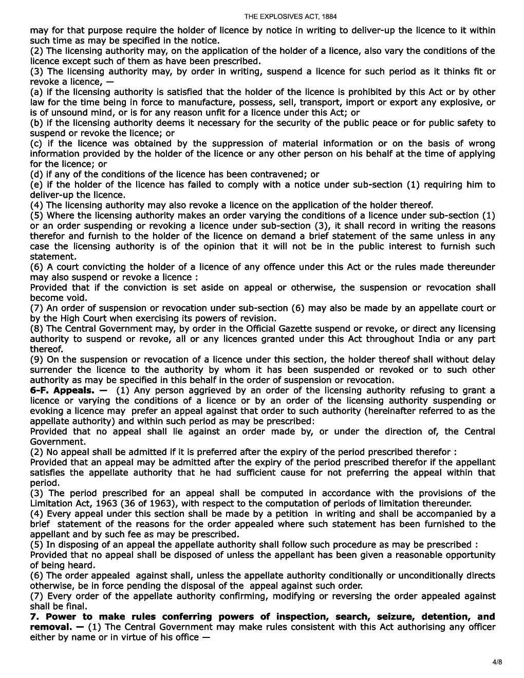 The Explosives Act, 1884 - Page 5