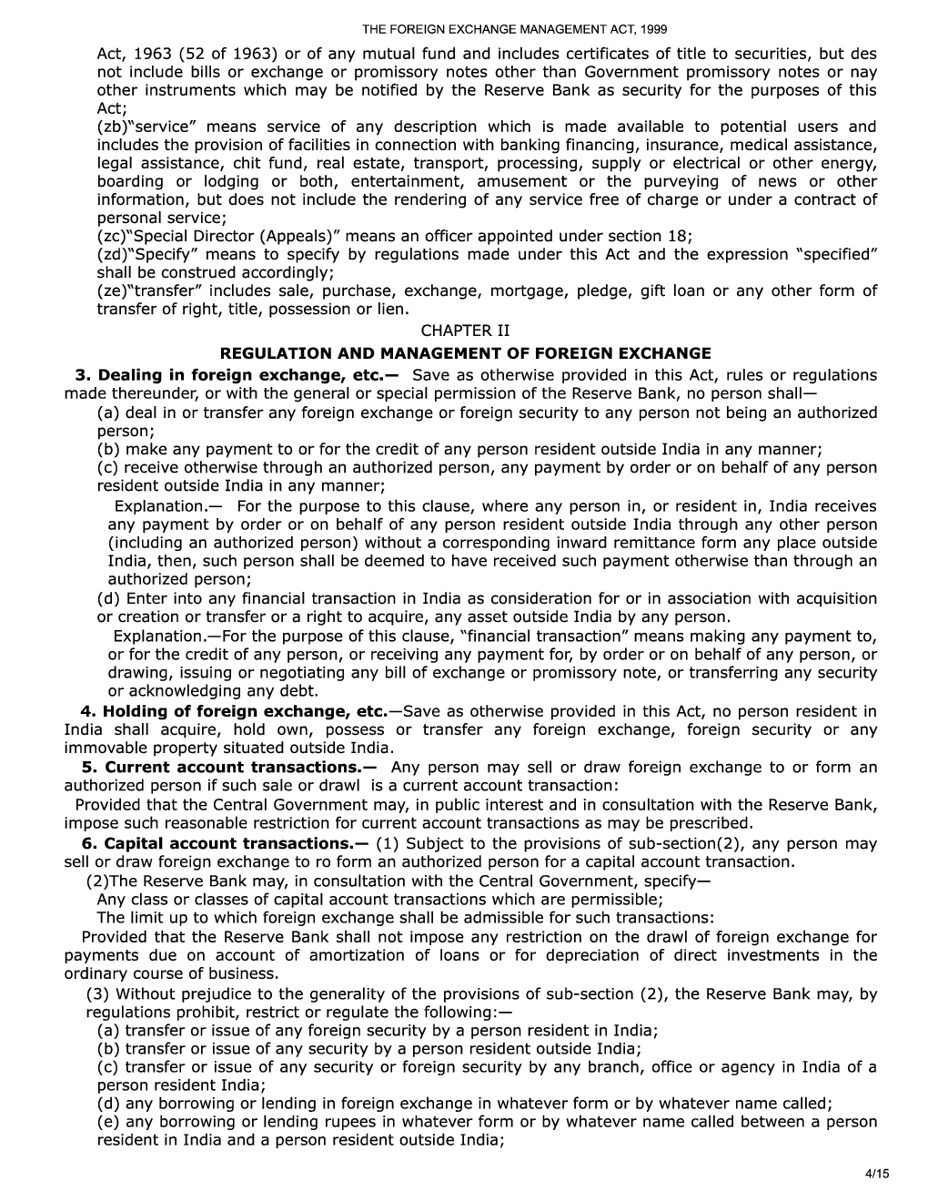 The Foreign Exchange Management Act, 1999 - Page 5